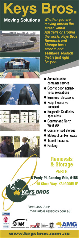 Keys Bros. Removals & Storage - Promotion