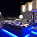 Outdoor Blue Lights And Outdoor Building Lights