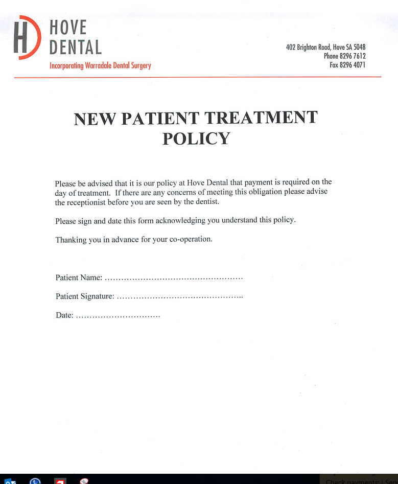 Patient Disclosure Form