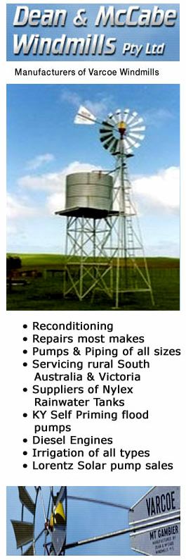 Dean & McCabe Windmills Pty Ltd - Promotion