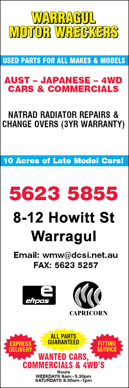 Warragul Motor Wreckers - Promotion