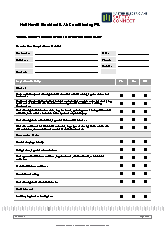 Safety Inspection Checklist