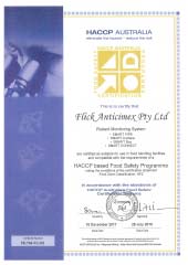 Smart System HACCP Certificate