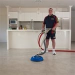 A high pressure clean and extraction is done to remove excess water dirt and solutions.